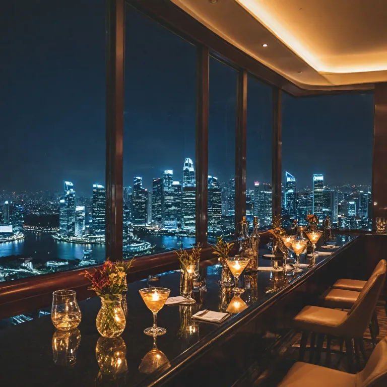 A refined guide to luxury hotel bars in Singapore: elegance, cocktails, and city lights