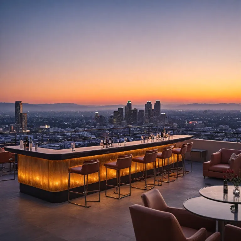 An elegant journey through luxury hotel bars in Los Angeles: From rooftop cocktails to art deco lounges
